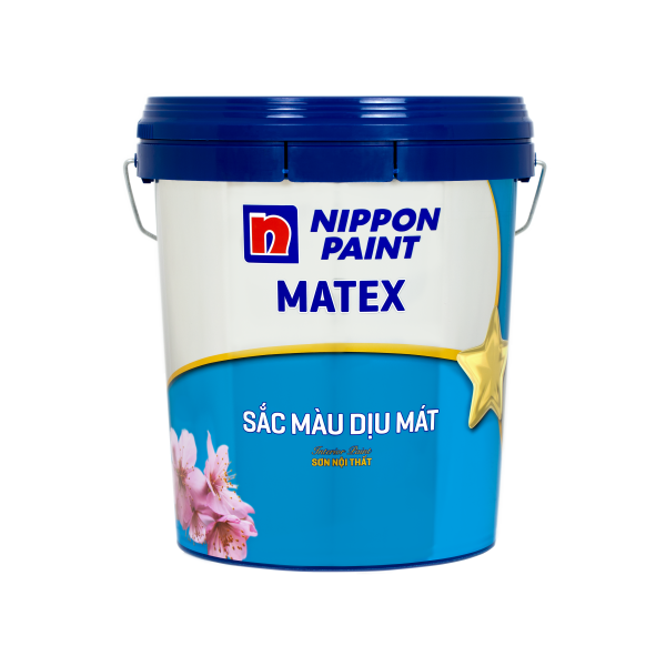 Sơn nội thất Nippon Matex Sắc Màu Dịu Mát 17L